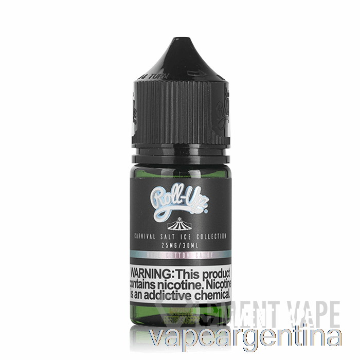 Sal Algodon De Azucar Azul Hielo - Carnaval - Jugo Roll Upz - 30ml 25mg Vape Descartable